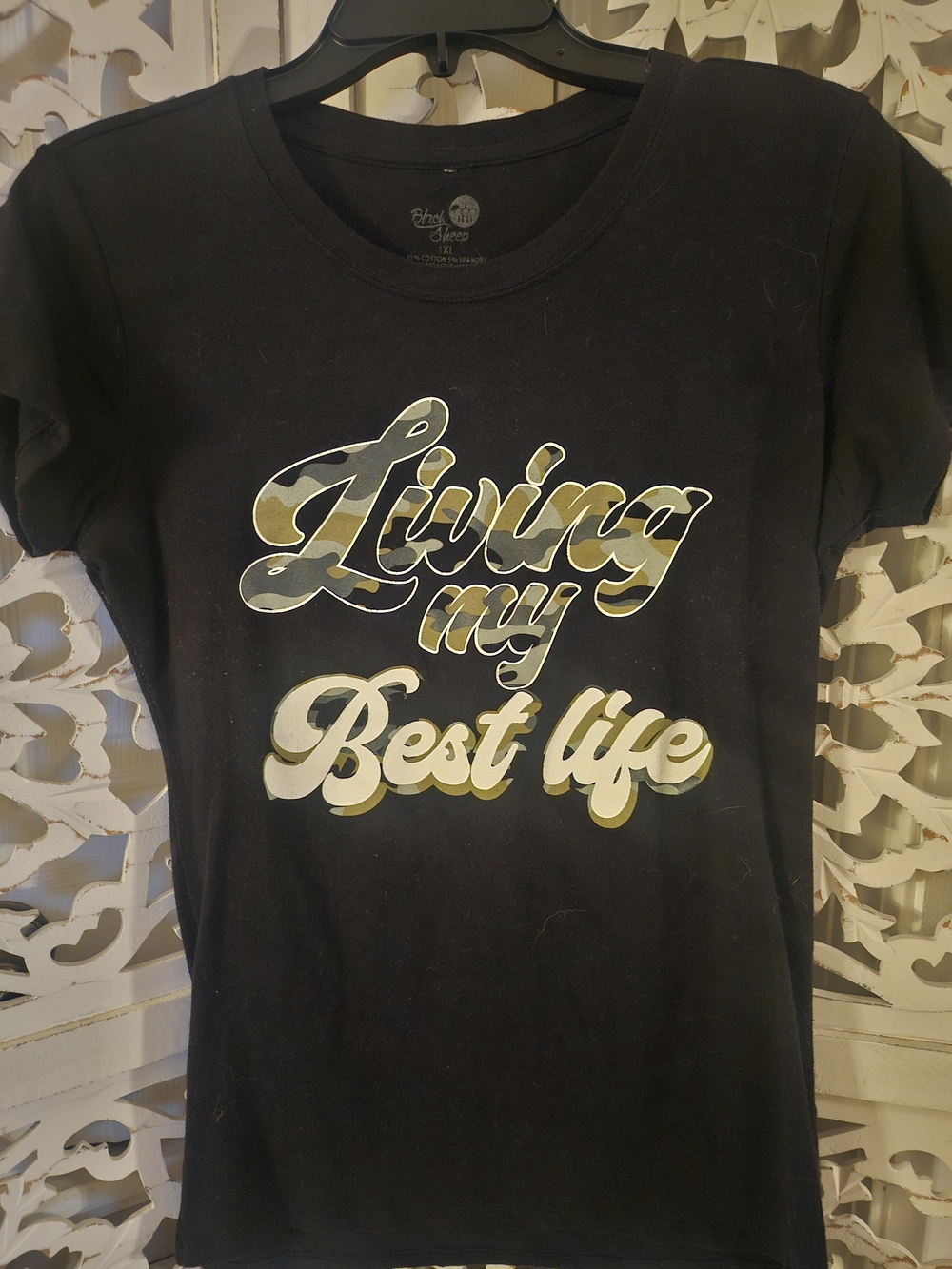 Living My Best Life Graphic Tee - Black